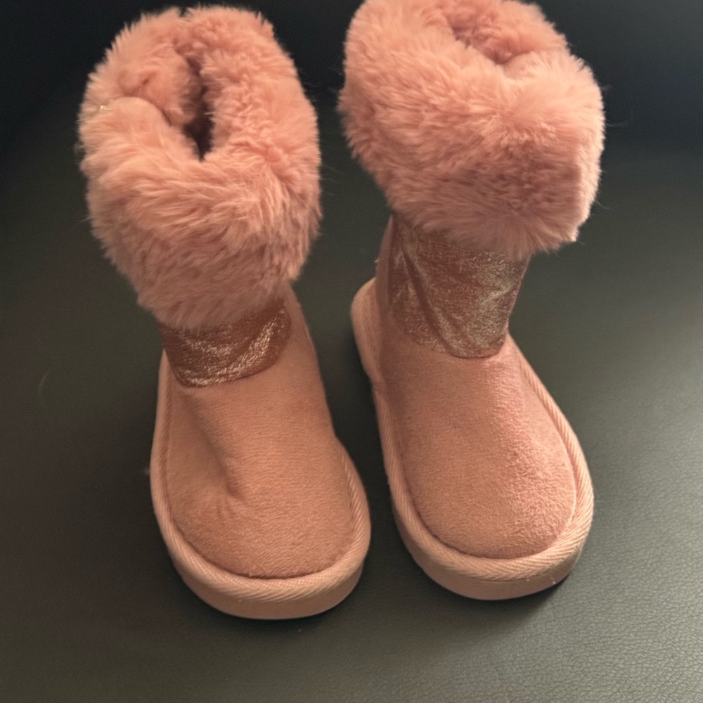 Cozy Pink Kids Boots